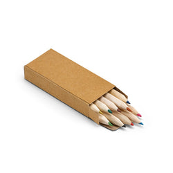 Caixa de cartão com 10 mini lápis de cor - CP791931